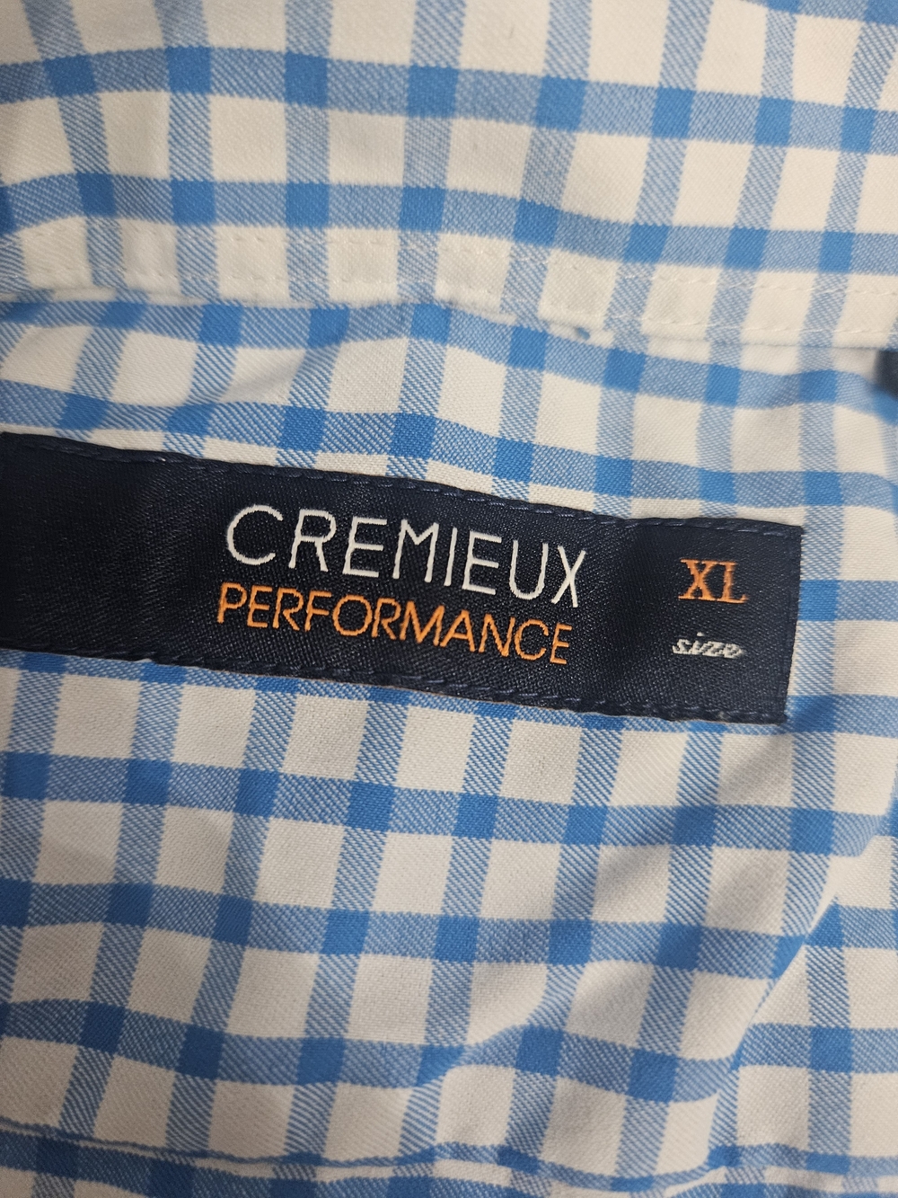 Daniel Cremieux Performance Blue Check Men’s Shirt - XL